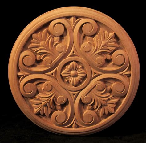 Handcrafted decorative wood medallions Home Accents