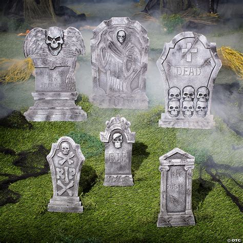 Solid Heavy Tombstone Decorations | Outdoor Decor