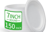 FRUTLE Paper Plates 7 Inch Heavy Duty, Disposable Paper Plates