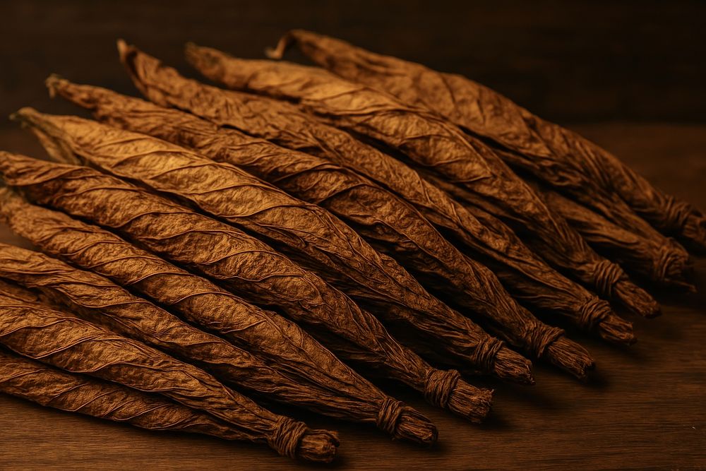 Dried tobacco leaves texture Free Photo rawpixel