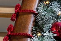 Decorative Garland Twist Ties Dark Red Garland decor, Christmas